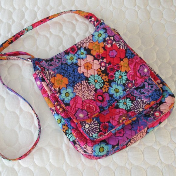Vera Bradley Floral Fiesta hipster Crossbody Bag